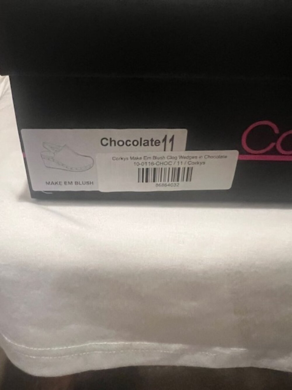 New Corkys Make Em Blush Chocolate Clog Wedges Size 11 NIB Comfort - Picture 5 of 5